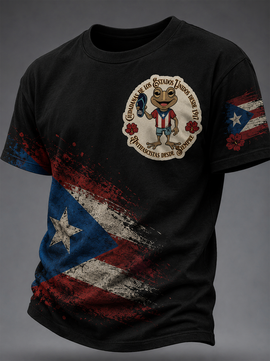 Men's Puerto Rico Printed short sleeves t-shirt