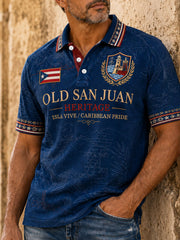 Men's Puerto Rico Pride Printed Casual Tops