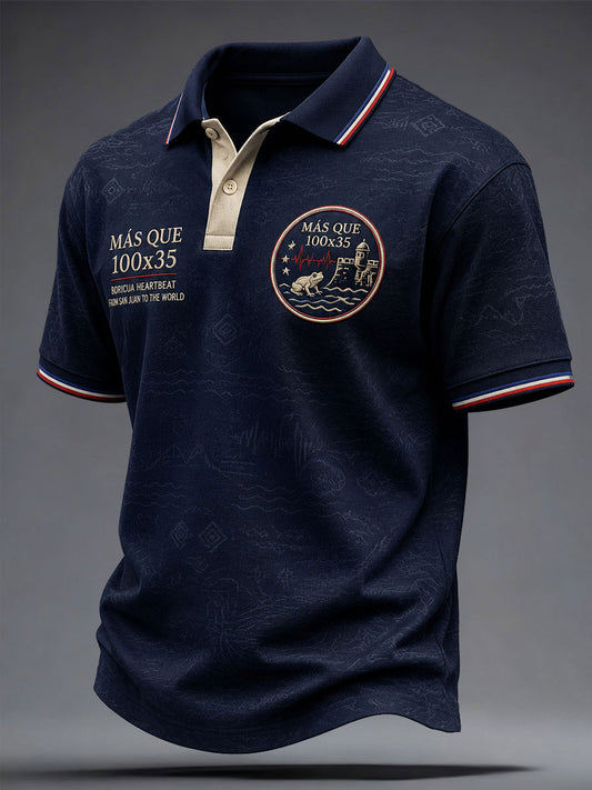 Men's Puerto Rico Pride Printed Casual Tops