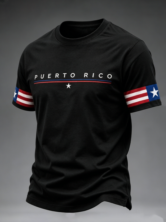 Men's Puerto Rico Printed short sleeves t-shirt