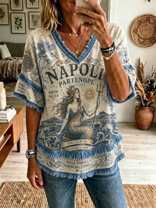 Women's Napoli Cotton-Linen Shirt