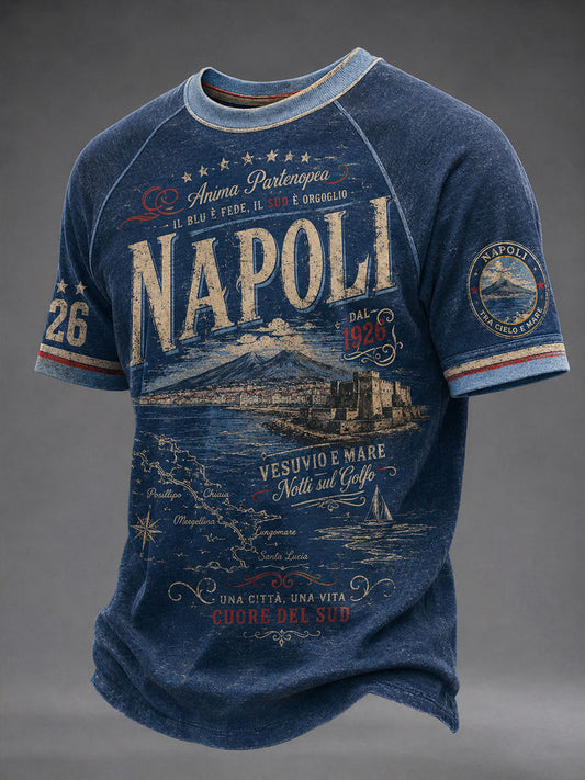 Men's Napoli Print Short Sleeve T-shirt