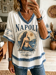 Women's Napoli Cotton-Linen Shirt