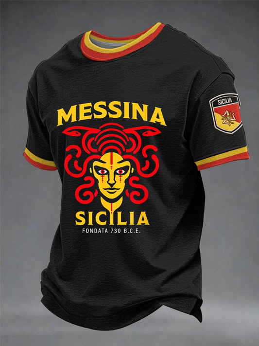 Men's Sicilia Trinacria Short Sleeves T-shirt
