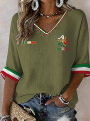 Women's Sicilia Trinacria Cotton-Line Top
