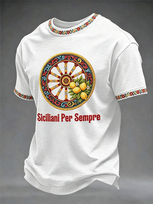 Men's Siciliani Rer Sempre Short Sleeves T-shirt