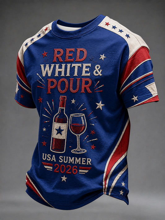 Men's Independence Day USA Drinking Party T-Shirt