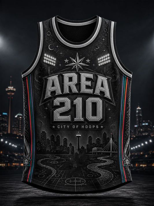 Men's Alien Art Basketball Lover Printed Tank Tops