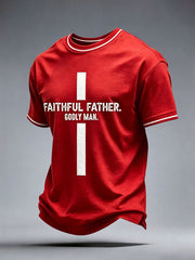 Men's Faithful Father Godly Man T-Shirt