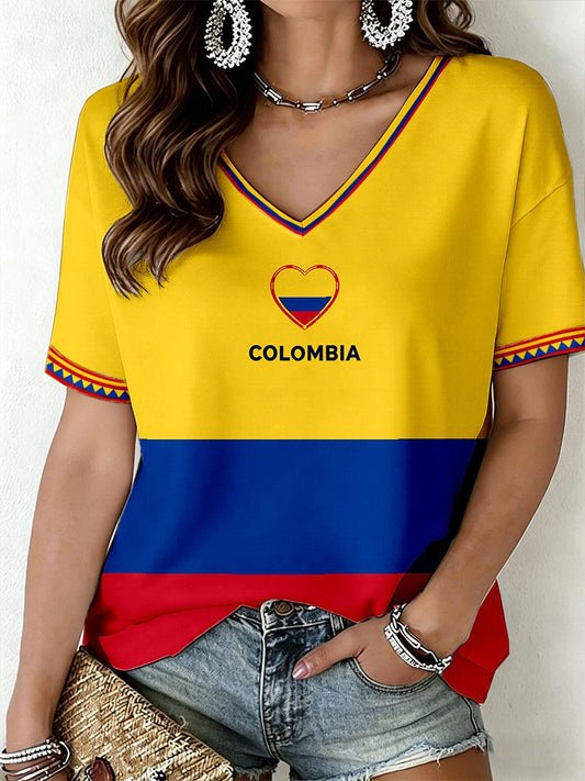 Women's Colombia V-Neck T-Shirt