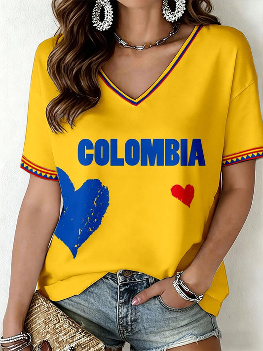 Women's Colombia V-Neck T-Shirt