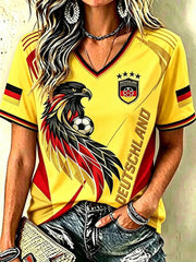 Women'S Germany Football Fan Short Sleeve T-Shirt