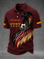 Men's German Football Fan Printed Casual T-Shirt