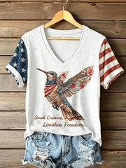 Women's Small Creature Limitless Freedom Short-sleeved T-shirt