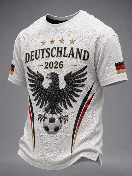 Men's Germany Football Fan Printed T-Shirt