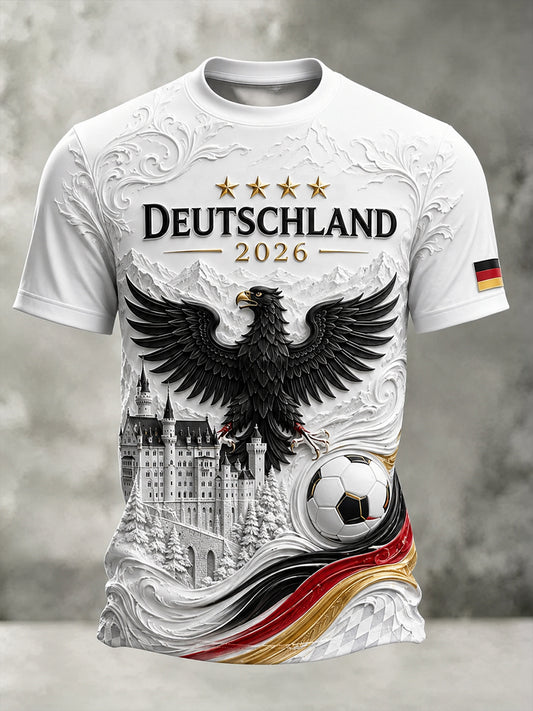 Men's Germany Football Fan Printed T-Shirt