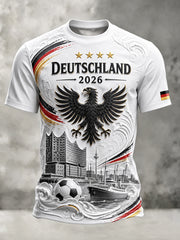 Men's Germany Football Fan Printed T-Shirt