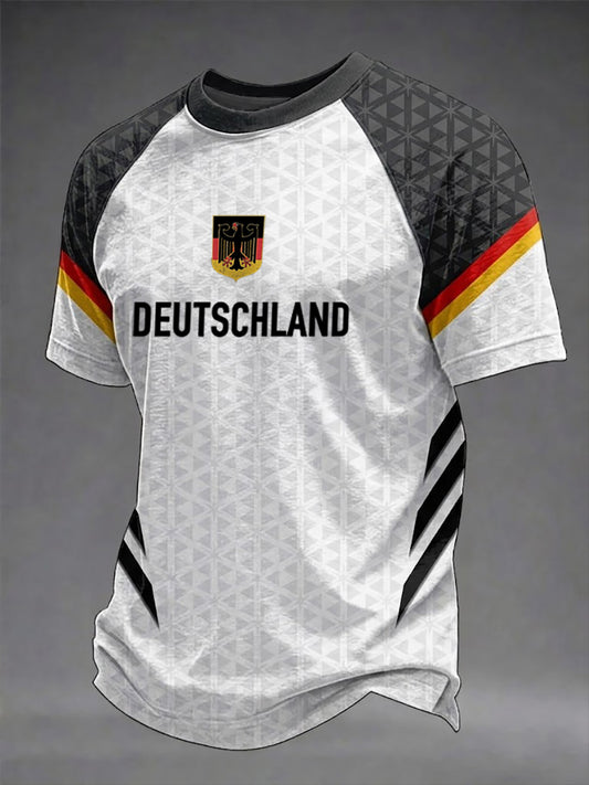 Men's Germany Football Fan Print T-Shirt