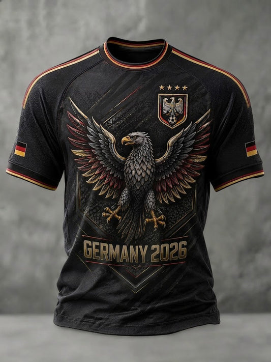 Men's Germany Football Printed T-shirt