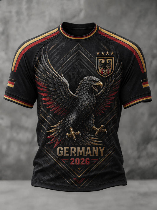Men's Germany Football Printed T-shirt