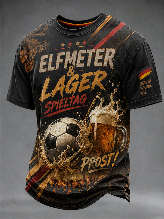 Men's German Football And Beer Cheers Graphic T-Shirt