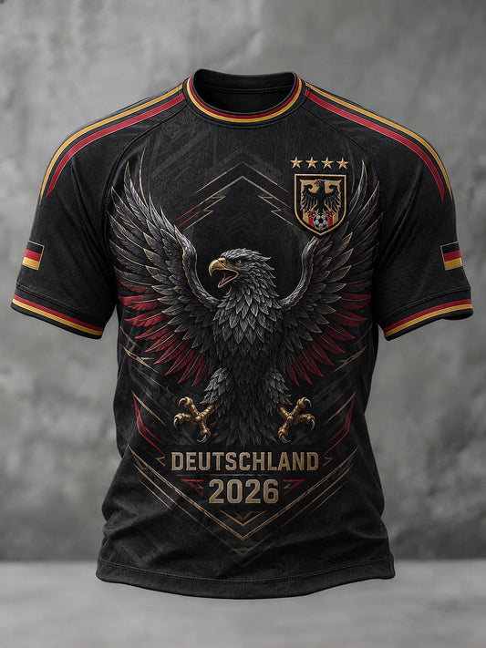 Men's Germany Football Printed T-shirt
