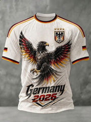 Men's Germany Football Printed T-shirt
