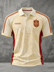 Men's Gift For Football Fans Print Casual Polo