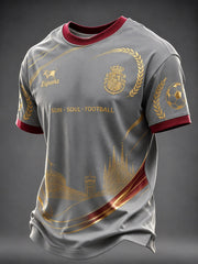Men's Spanish Football Printed T-shirt