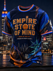 Men's New York Basketball Fans Printed T-Shirt
