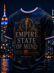 Men's New York Basketball Fans Printed T-Shirt
