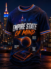 Men's New York Basketball Fans Printed T-Shirt