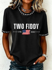 Women's Two Fiddy Print T-Shirt
