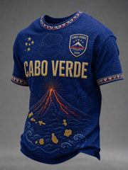 Men's Gift For Football Fans Print Casual Short Sleeve O-Neck T-shirt