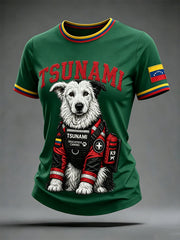 Women's Venezuela Hero Dog Tsunami Patriotic Dog Lover T-Shirt