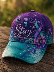 Unisex Suicide Prevention Awareness Print Cap