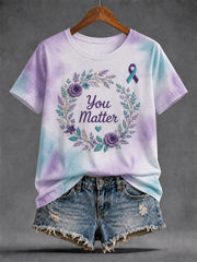 Women's Suicide Prevention Awareness T-shirt