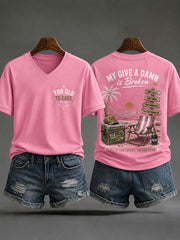 Women's 'Too Old to Care Club' V-Neck T-Shirts