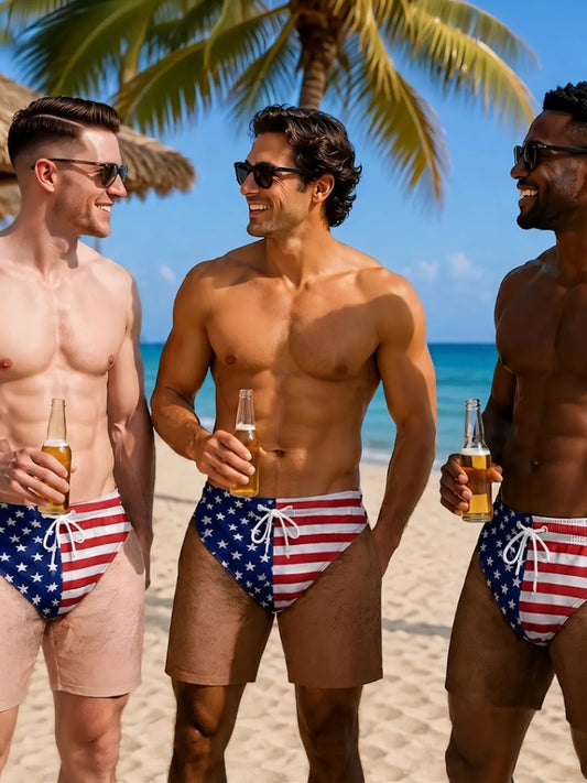 Men's Printed Beach Shorts