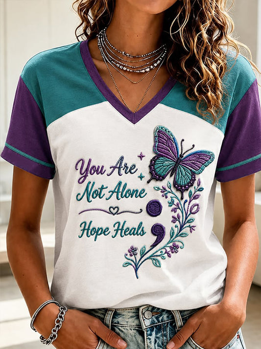 Women's Suicide Prevention Awareness Print T-shirt