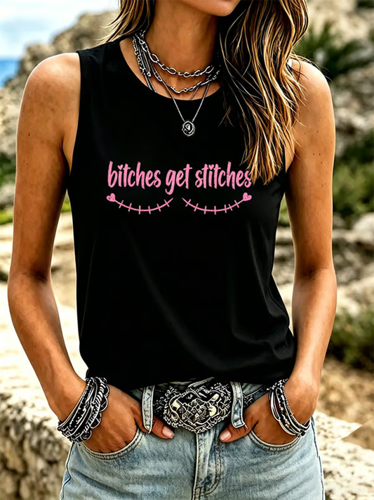 Women's Casual Print Vests