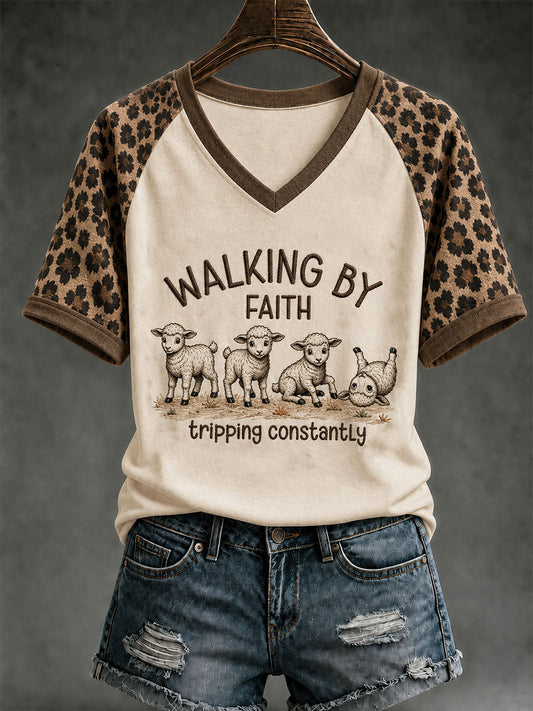 Women's WalkingG By Faith Tripping Constantly T-shirt