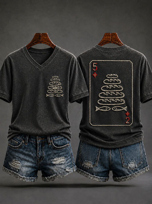 Women's Five Loaves And Two Fish Short-sleeved T-shirt
