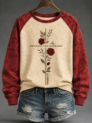 Women's Made For More Printed Casual Sweatshirt