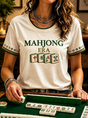 Women's Mahjong Casual T-Shirts
