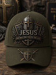 Unisex Armor Of God Jesus The Way The Truth The Life Print Hat
