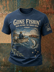 Men's Australia Father's Day Art Printed T-shirt