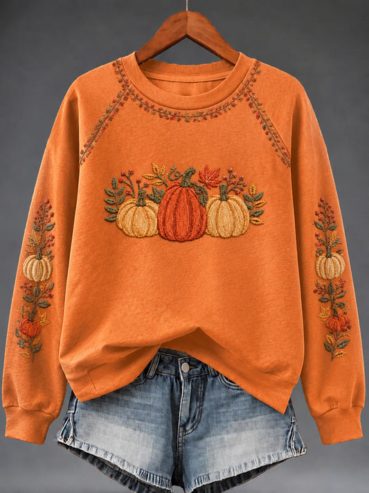 Women's Autumn Art Print Sweatshirt