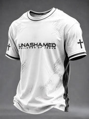 Men's"Unashamed Follower Of Jesus" Faith Casual T-shirt