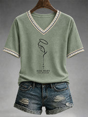 Women's Hail Mary Full Of Grace T-shirt